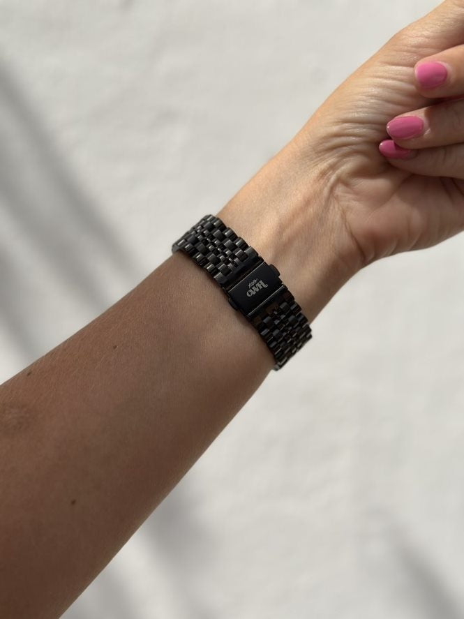 Bracelet acier xoxo Wildhearts Samsung Gear S3 (noir)