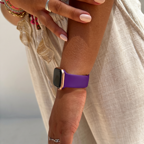 Silicone Strap, dark purple, lifestyle photo