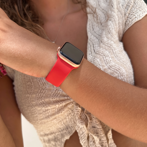 Silicone Strap, red, lifestyle photo