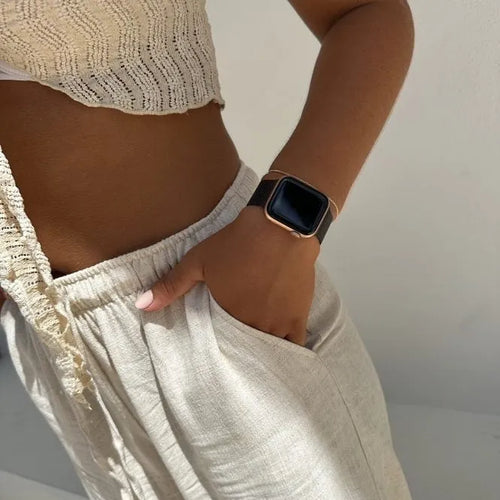 Milanese Strap, black, lifestyle photo