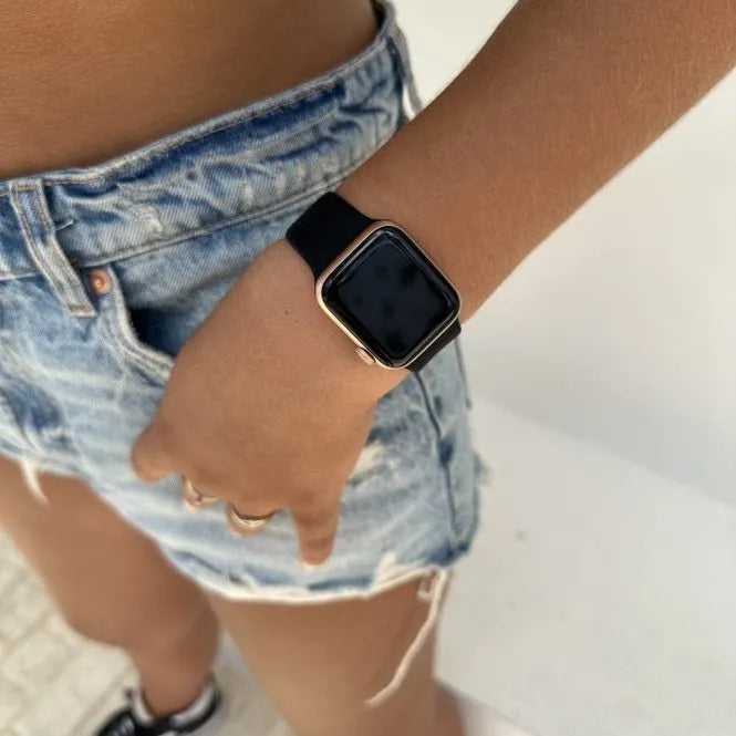 Bracelet silicone xoxo Wildhearts Apple Watch (noir)