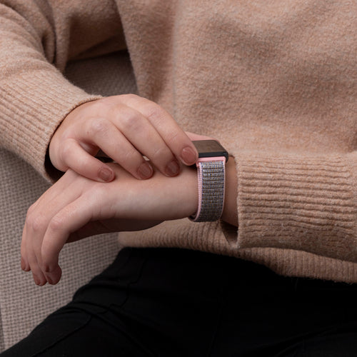 Bracelet nylon Huawei Band 9 (rose)