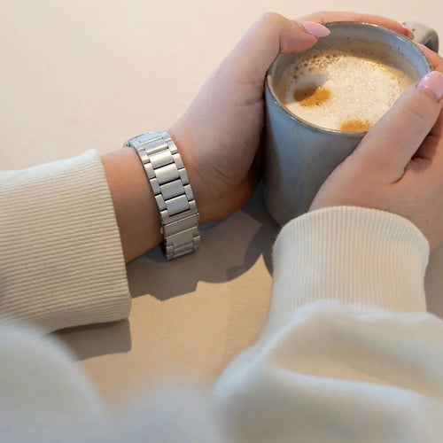 Steel Strap, silver, lifestyle photo
