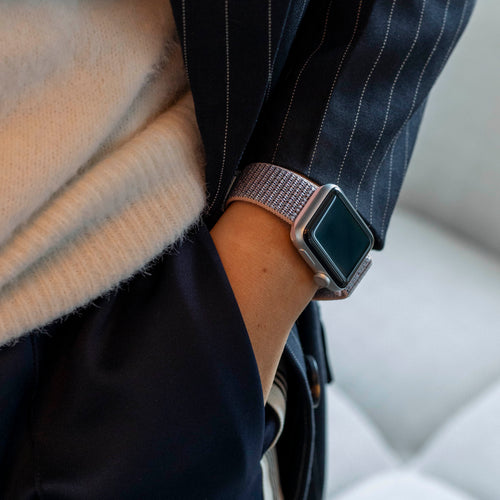 Nylon Strap 'Classic' P-Buckle, pink sand, lifestyle photo