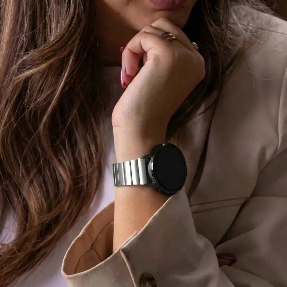 Bandz Bracelet acier 'One Bead' Garmin Venu 4 - 45mm (argent)