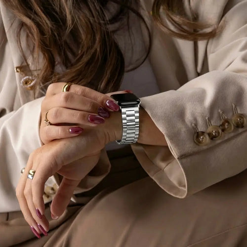 Bandz Bracelet acier 'Classic' Apple Watch (argent)