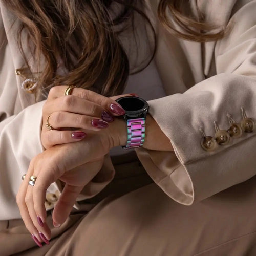 Bracelet acier Samsung Galaxy Watch 46mm (arc-en-ciel)