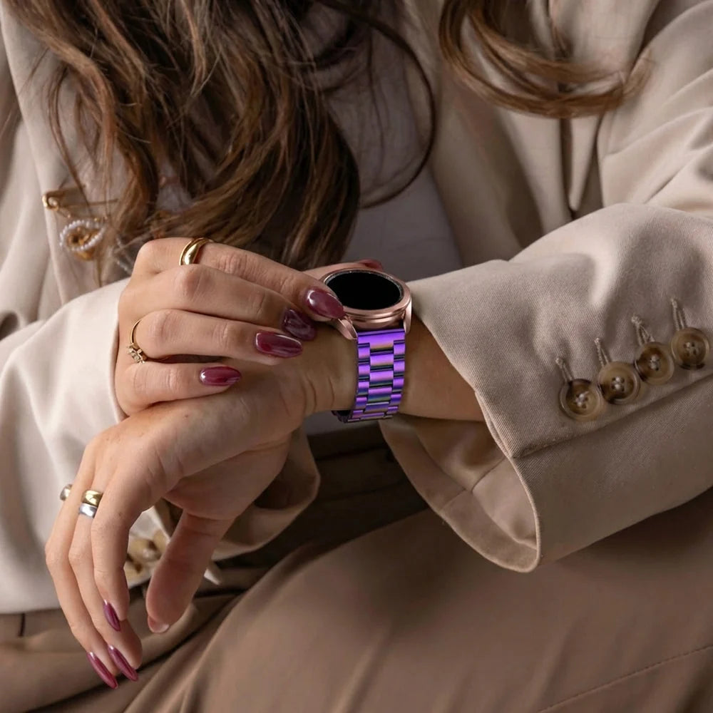 Garmin Vivoactive 6 Steel Strap (Pearlescent)