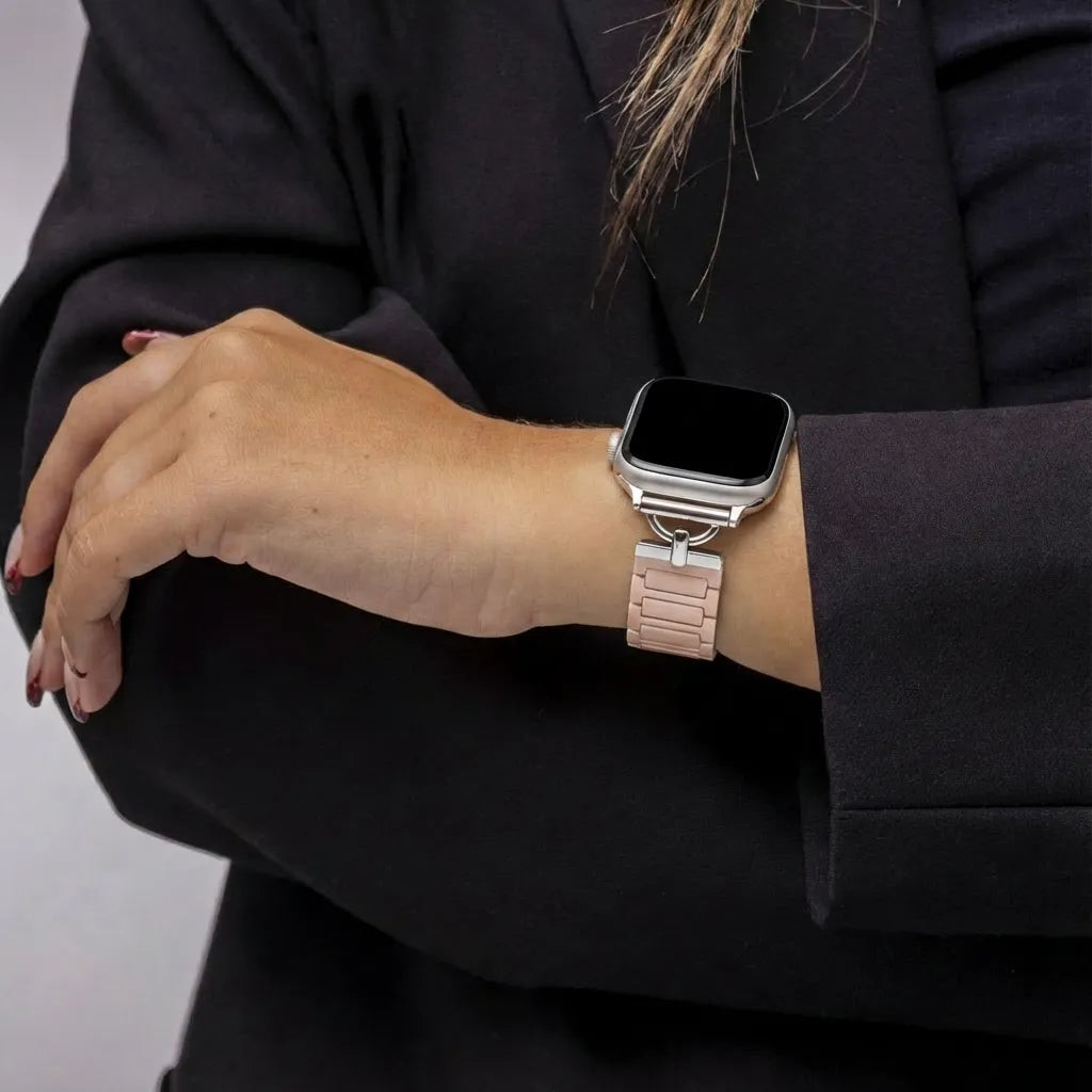 Bandz Bracelet silicone magnétique 'fine' Apple Watch (beige)