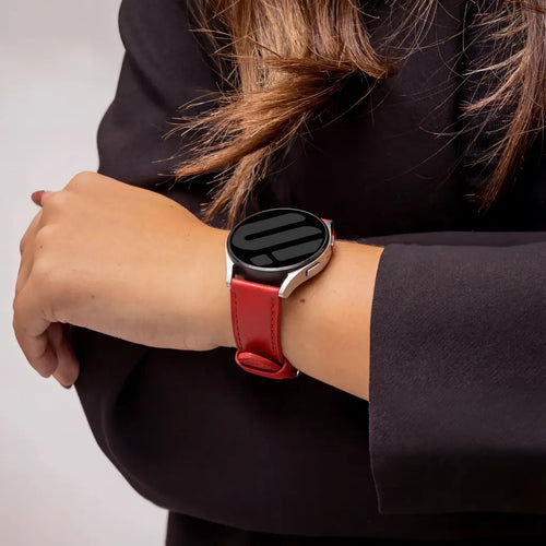 Bracelet cuir moderne Amazfit Bip 6 (rouge)