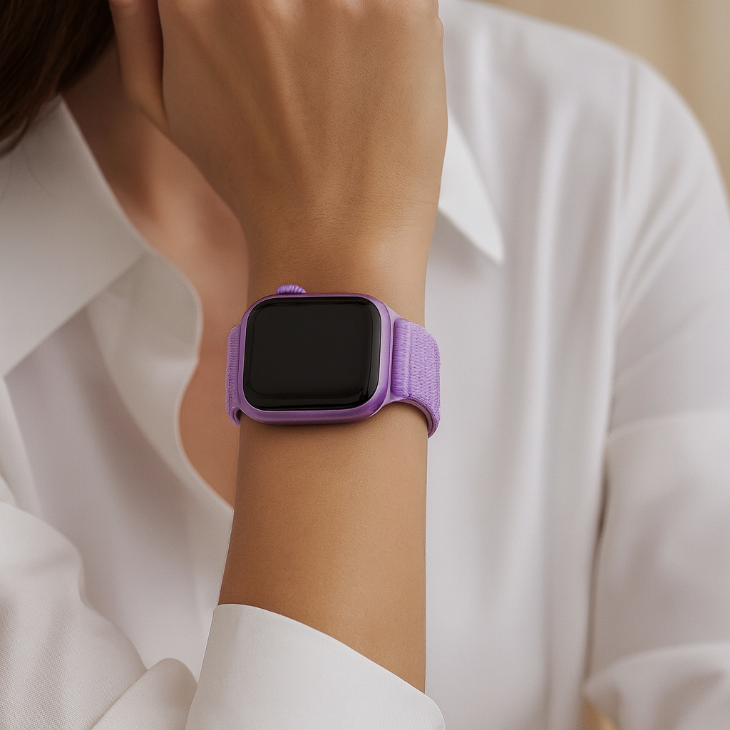 Bracelet nylon ondulé Apple Watch Ultra (violet)