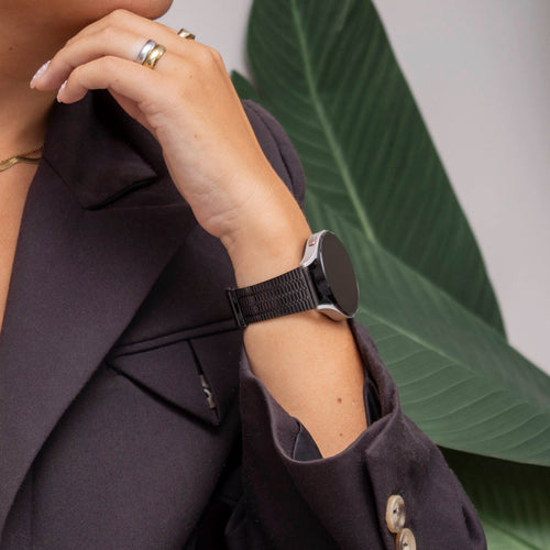 Bracelet acier de luxe Samsung Galaxy Watch 7 - 44mm (noir)