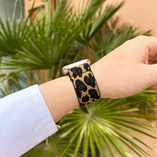 Nylon Elastic Strap, lucky leopard, lifestyle photo