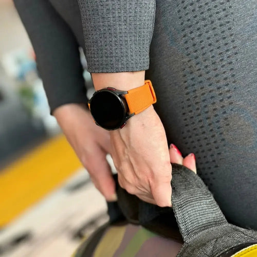 Bracelet silicone sergé Oppo Watch X (orange)