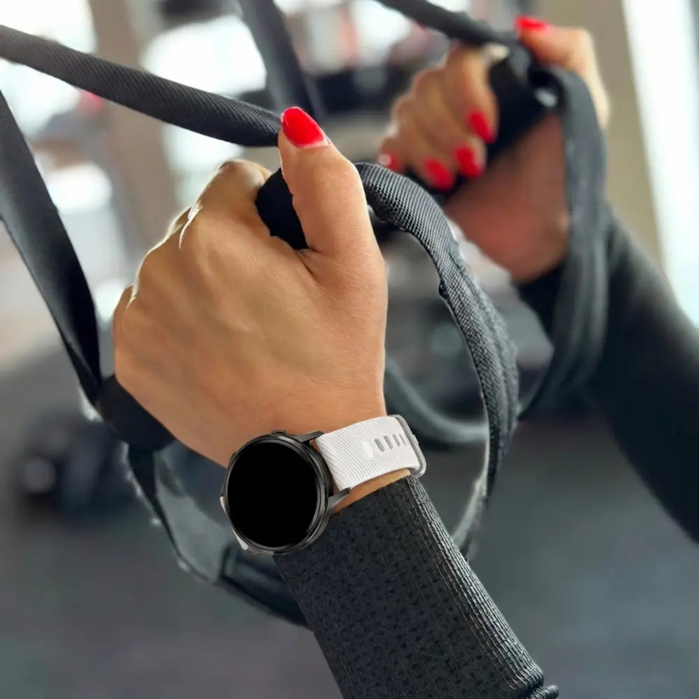 Bandz Bracelet silicone 'Deluxe' Garmin Vivomove 3s (blanc)