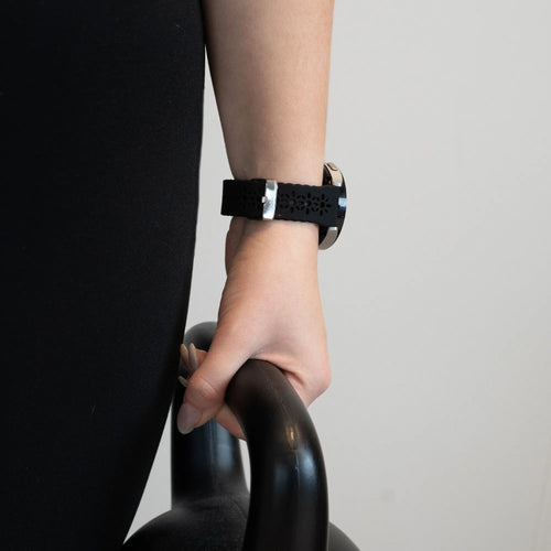 Bandz Bracelet silicone à motifs Denver SW 162 (noir)