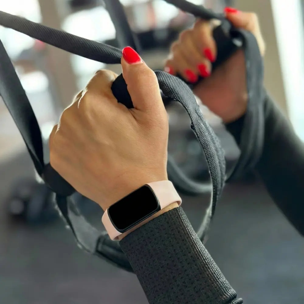 Bracelet silicone Fitbit Charge 5 (rose clair)