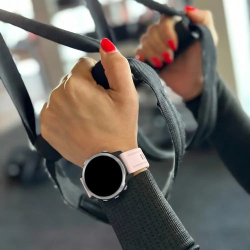 Bracelet silicone Garmin Fenix 7s (rose clair)