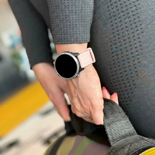 Bracelet silicone Garmin Fenix 7s (rose clair)