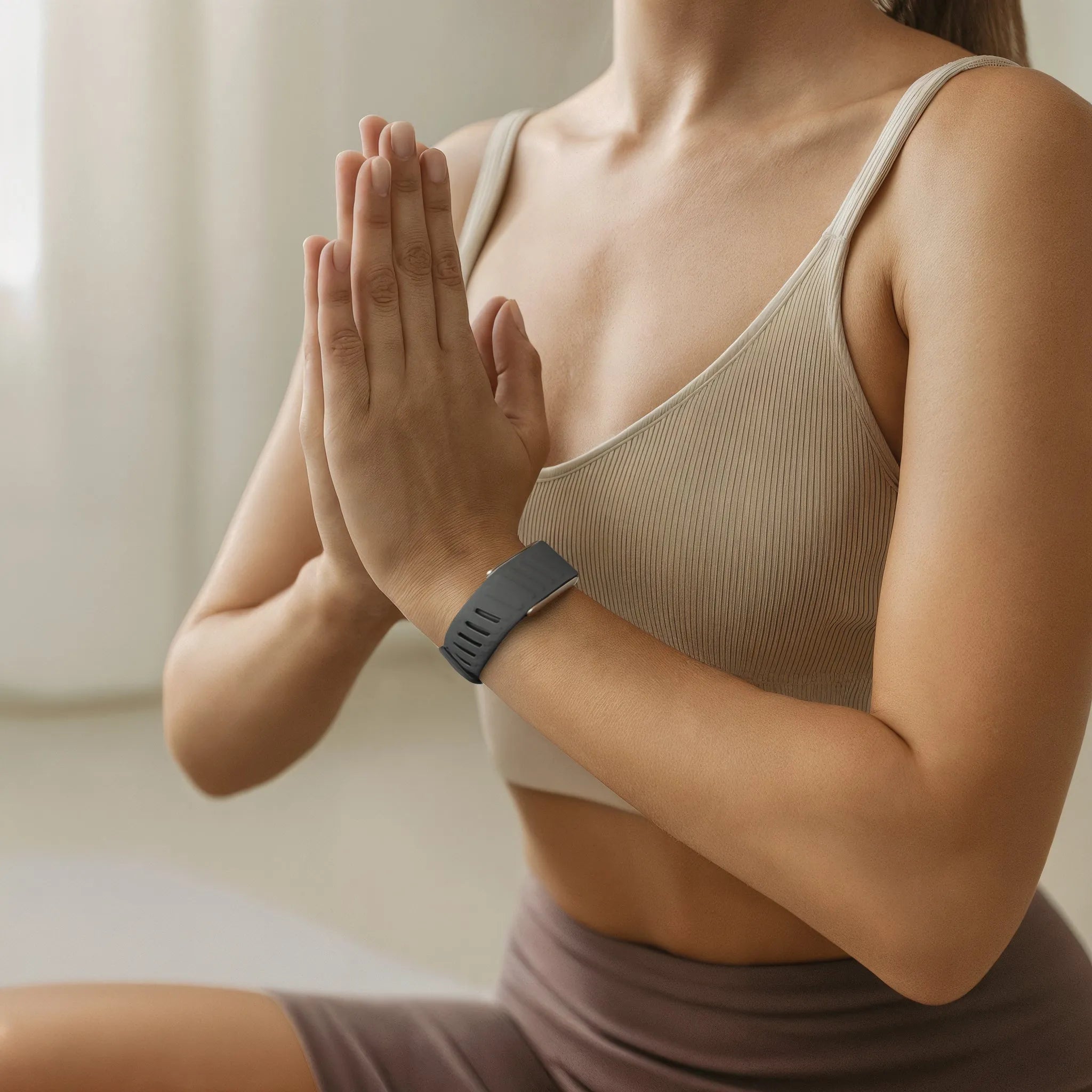 Bracelet sport compatible avec Whoop 4.0 (gris foncé/orange)