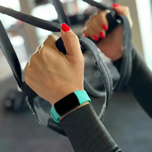 Fitbit Charge 6 siliconen bandje (aqua)