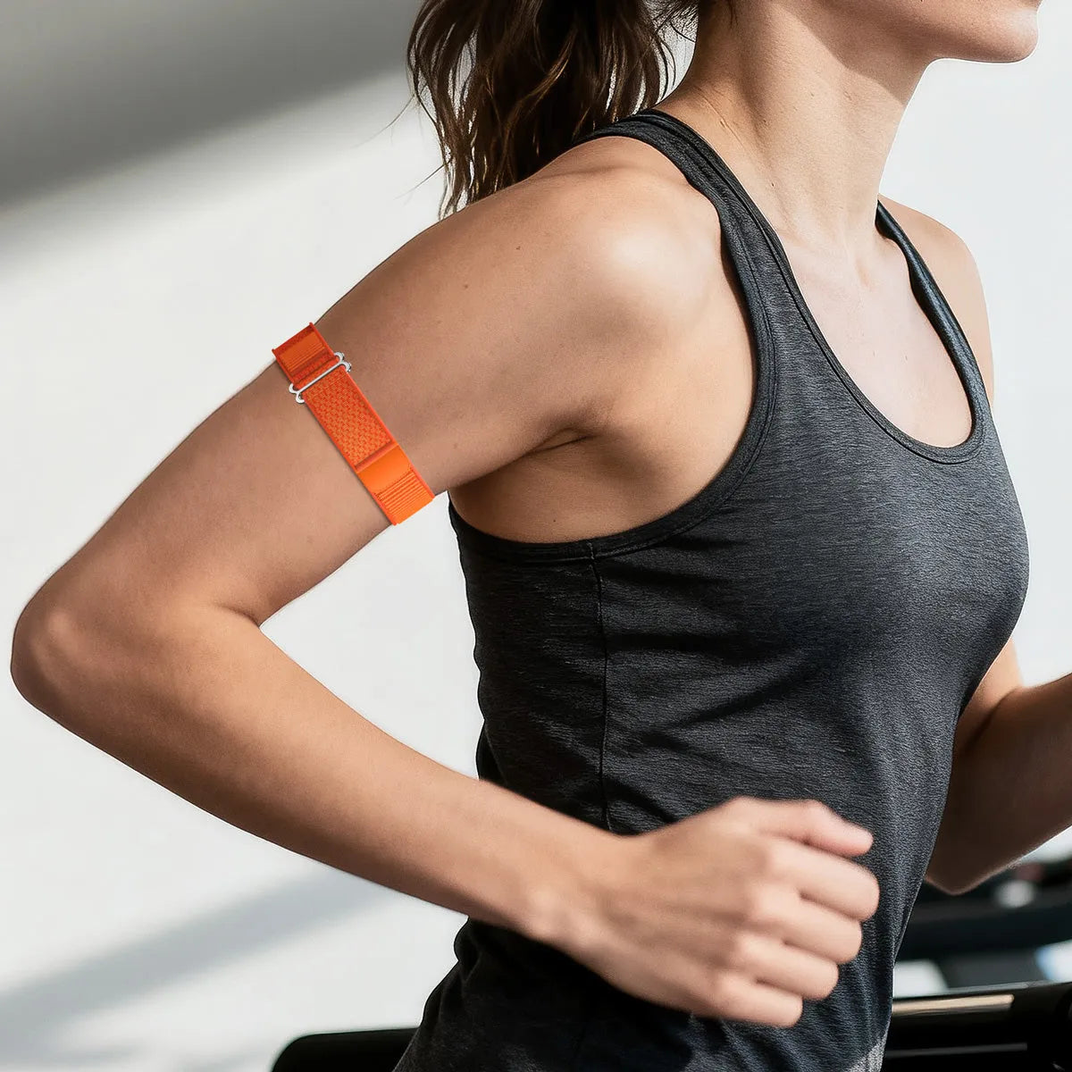 Biceps Nylon Bracelet, orange, lifestyle photo