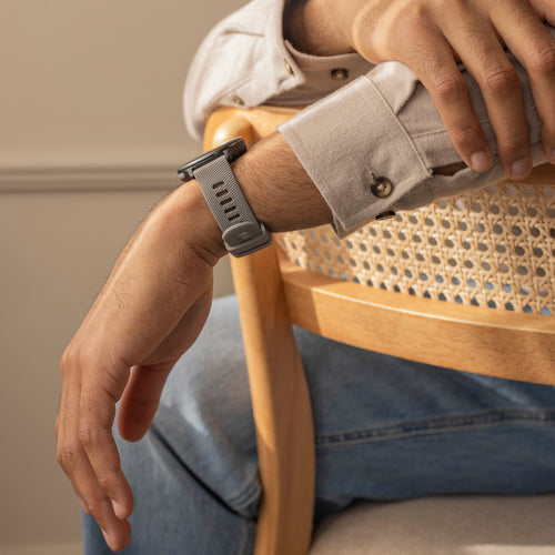 Bracelet silicone Garmin Vivomove Style (gris clair)
