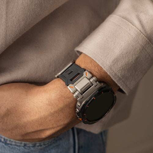 Samsung Galaxy Watch Ultra 2 Silicone Strap 'Explorer' (Black with Titanium)