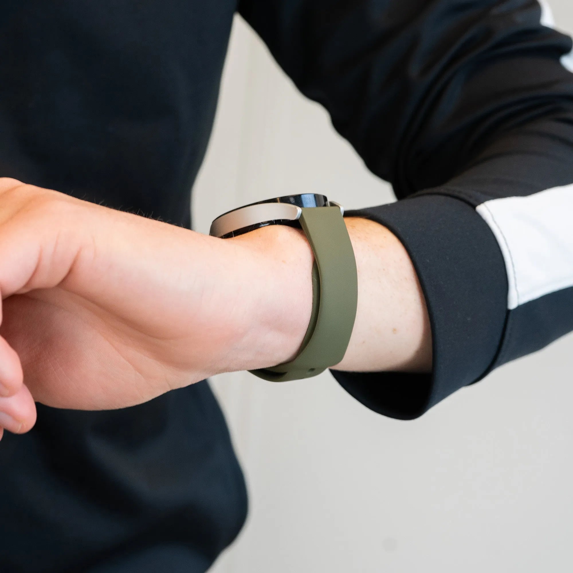 Bandz Bracelet sport 'Deluxe' OnePlus Watch 3 (vert olive)