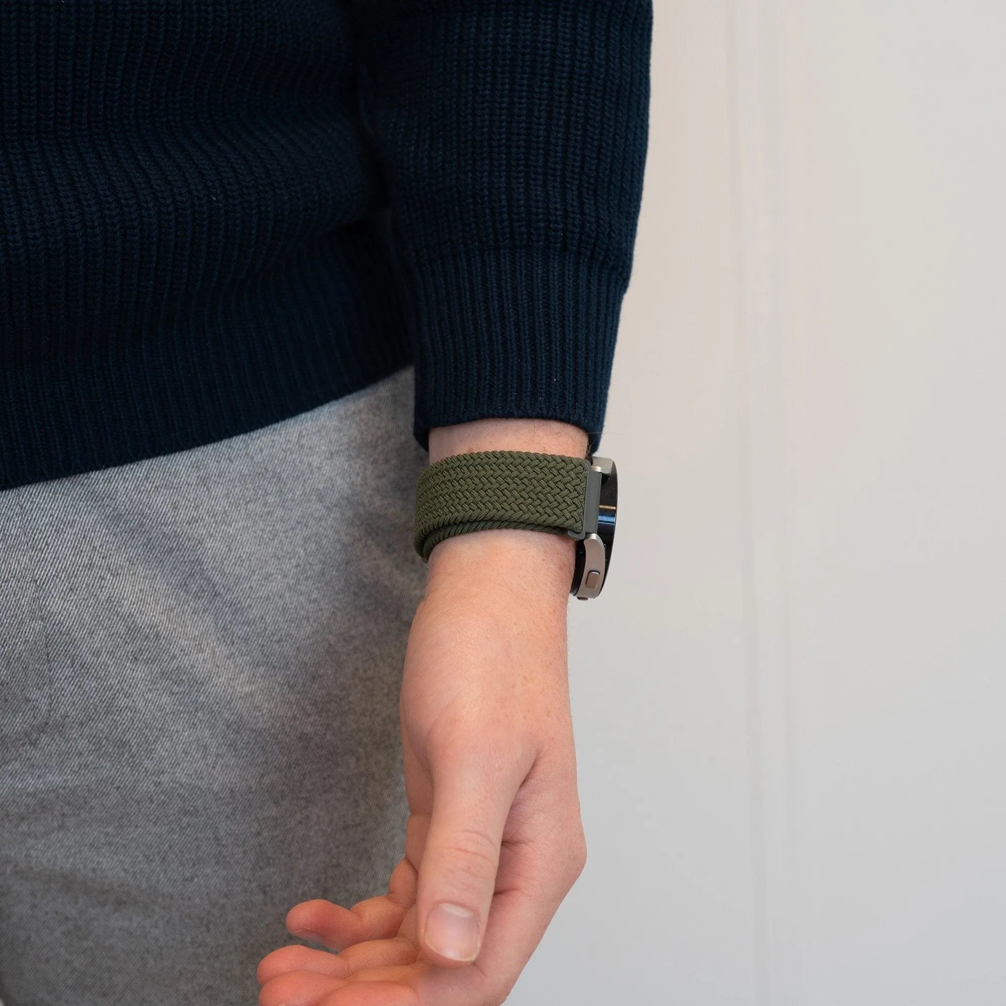 Bandz Polar Pacer Woven Nylon Strap (Olive Green)