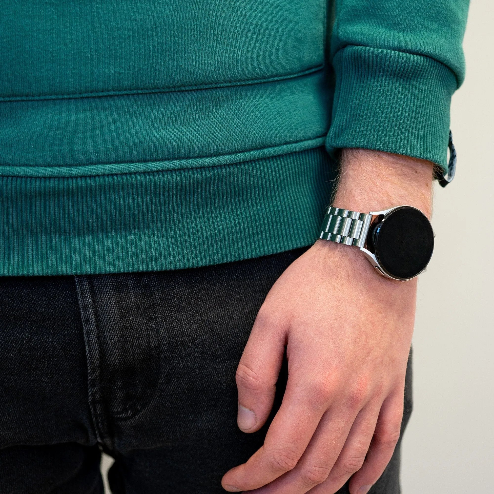 Bandz Bracelet acier OnePlus Watch Lite 'Classic' (argent)