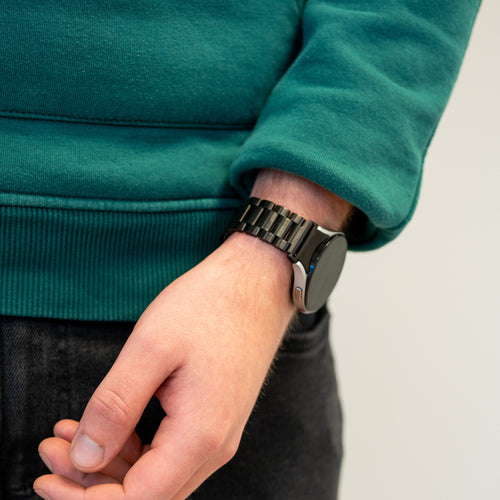 Bandz Bracelet acier "Classic" Samsung Galaxy Watch 4 Classic 46mm (noir)