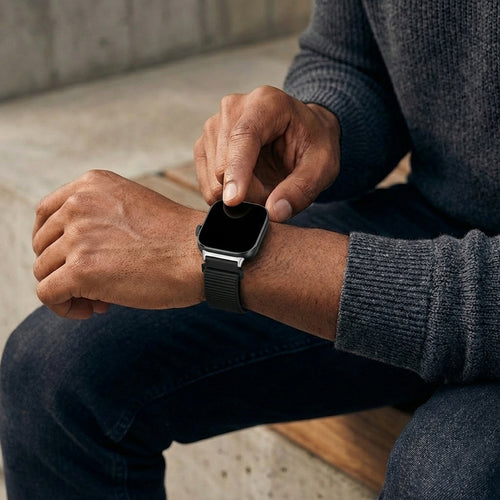 Bracelet nylon Xiaomi Smart Band 10 Pro (noir)