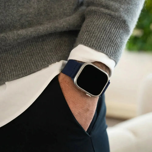 Bracelet élastique Apple Watch (bleu foncé)