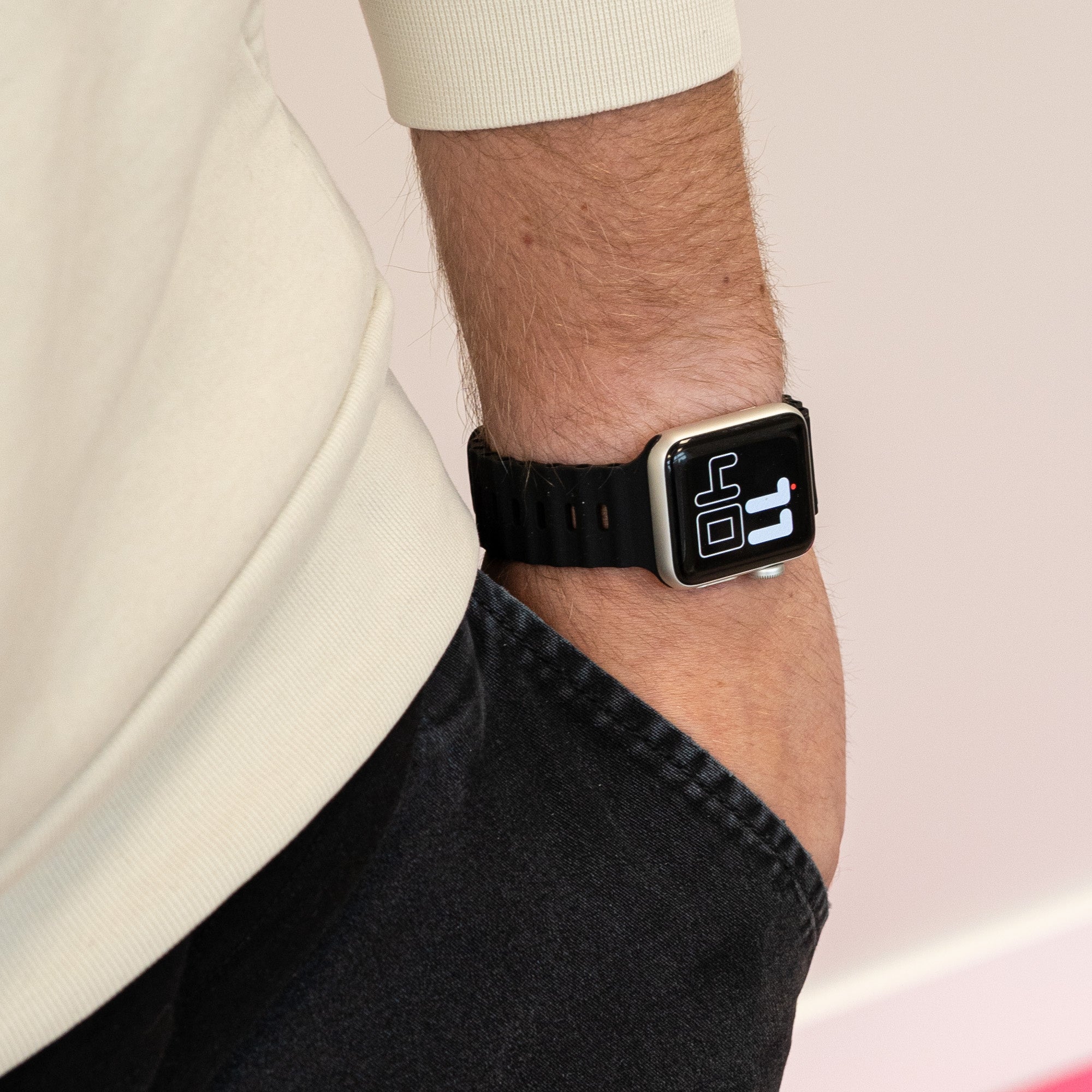 Bracelet Ocean avec fermeture à pression Apple Watch Ultra (noir)