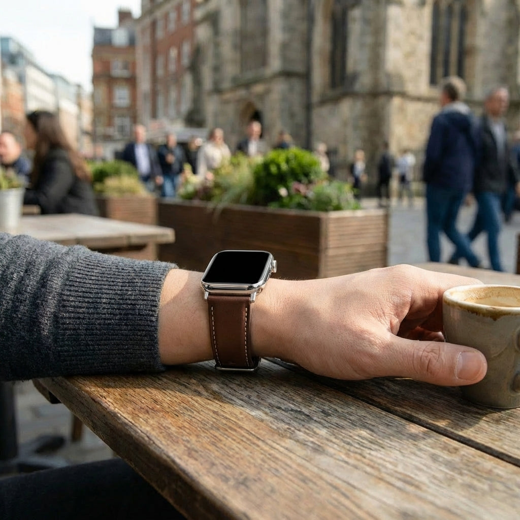 Bracelet cuir Redmi Watch 4 (marrón fonce)