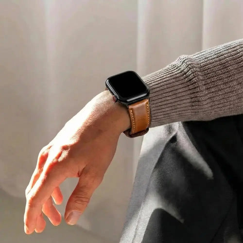 Bracelet cuir Apple Watch Ultra (marron)