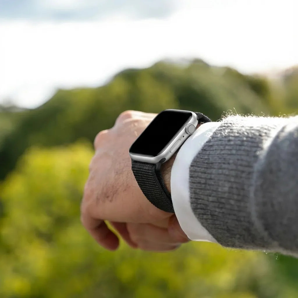 Bandz Bracelet nylon 'Classic' Apple Watch (noir)