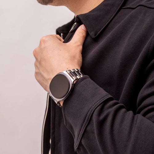 Bandz Samsung Galaxy Watch 9 - 40mm Steel Strap 'Classic' (Silver/Black)