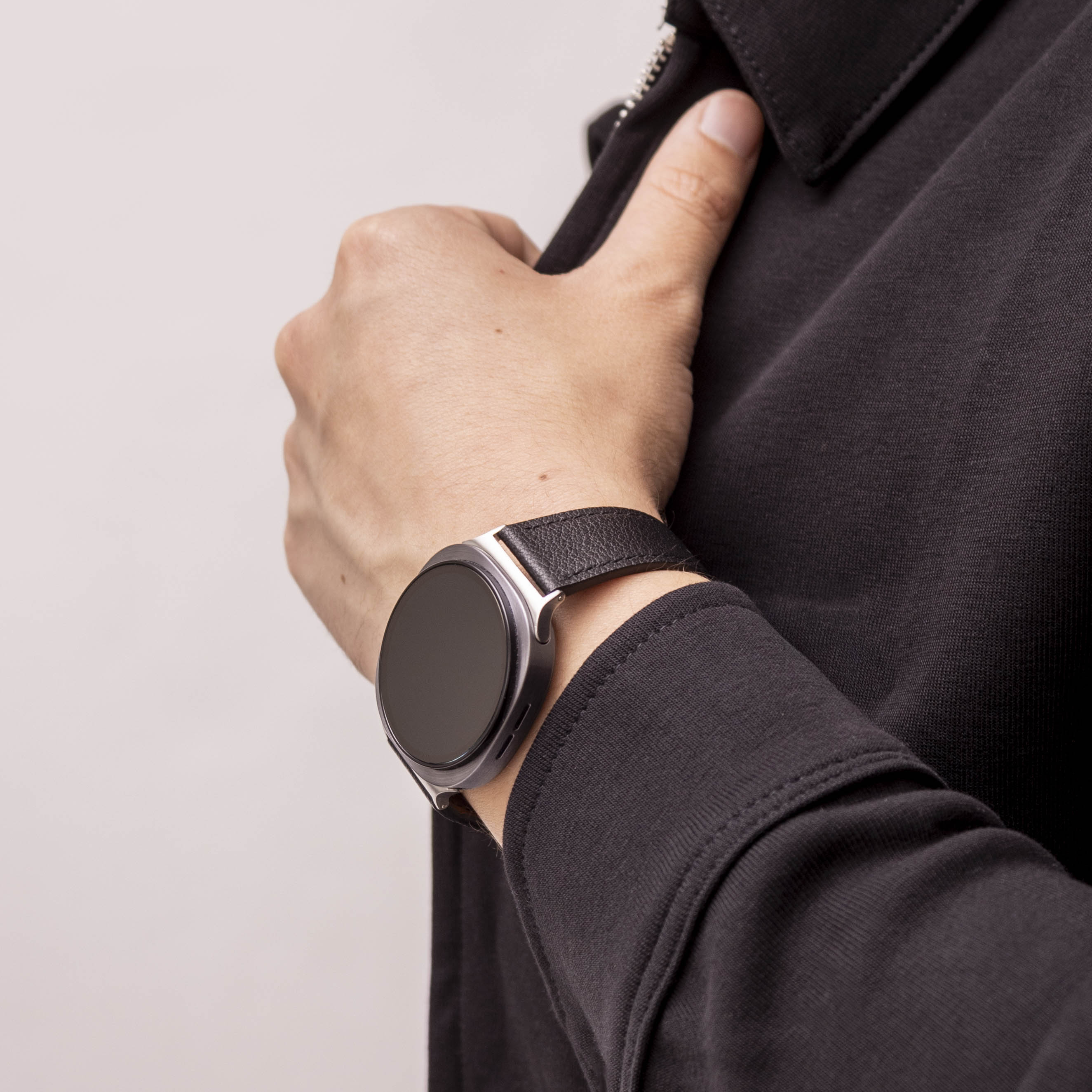 Bracelet cuir Modern Samsung Galaxy Watch 8 - 40mm (noir)