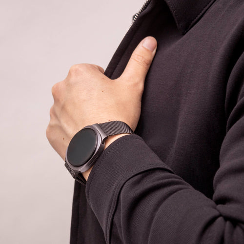 Bracelet milanais Samsung Galaxy Watch 8 Classic (noir)