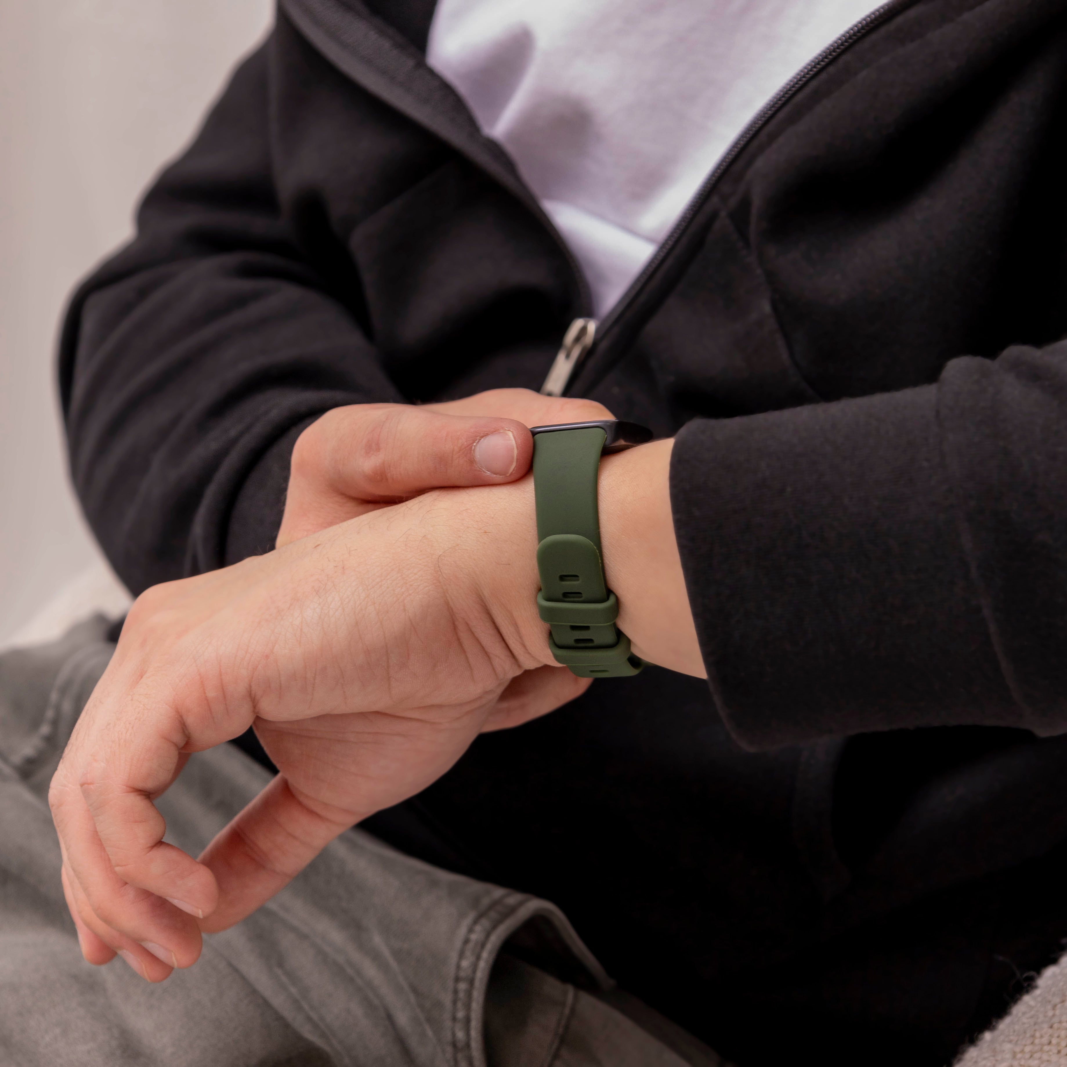 Bracelet silicone classique Huawei Band 10 (vert foncé)