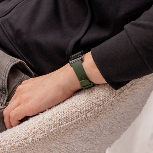 Bracelet silicone classique Huawei Band 8 (vert foncé)