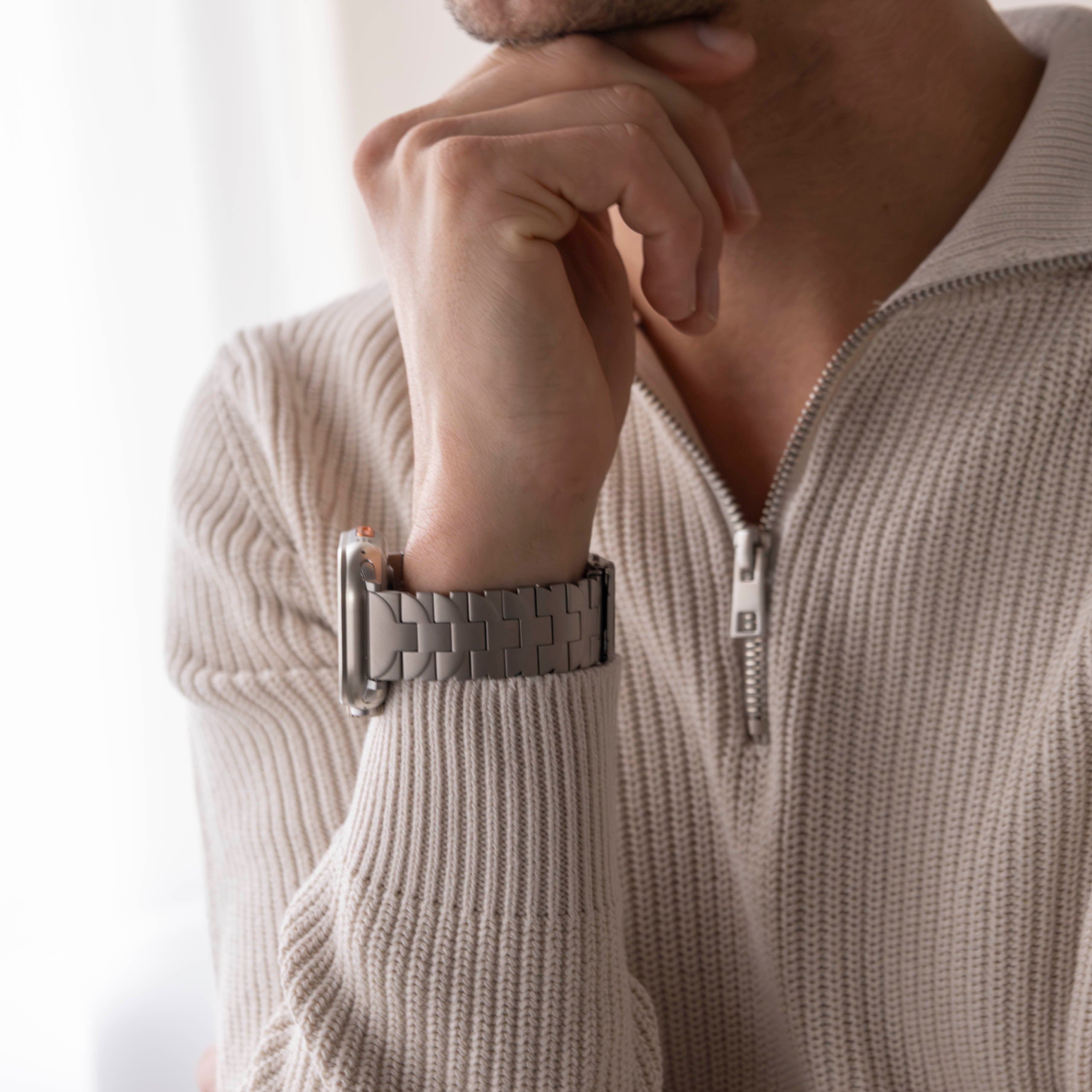 Bracelet titane papillon Apple Watch Ultra (titane)