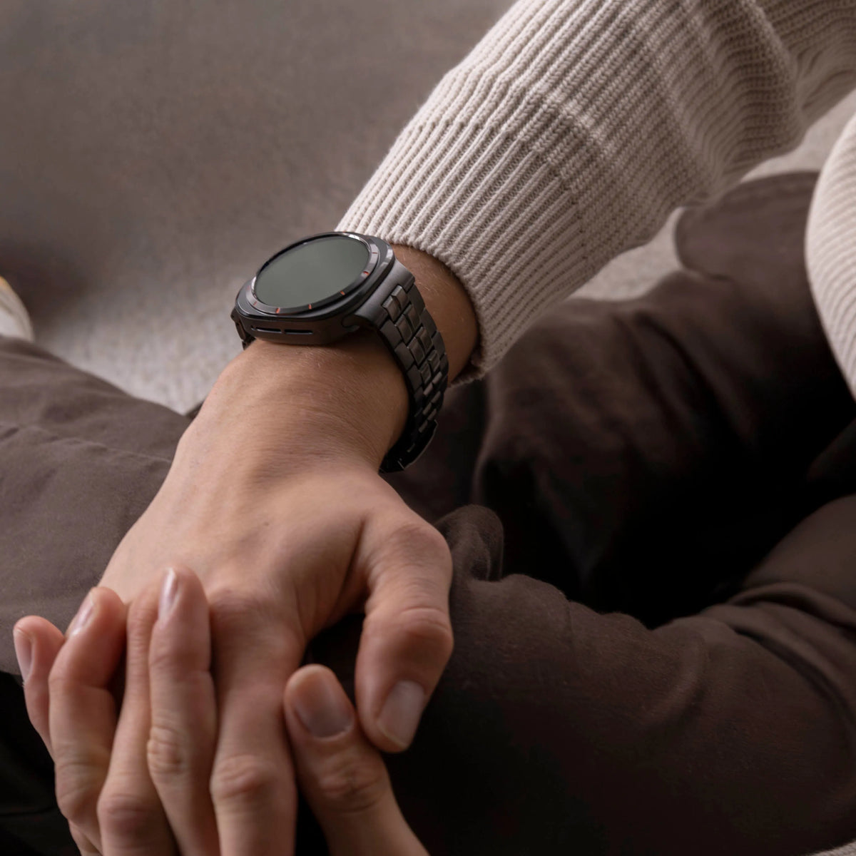 Bracelet titane 'Square' Samsung Galaxy Watch Ultra 2 (graphite)