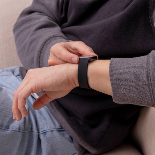 Silicone Strap, black, lifestyle photo