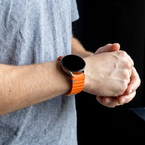 Bandz Samsung Galaxy Watch 7 - 40mm Wave Strap 'Easy Fit' (Orange)