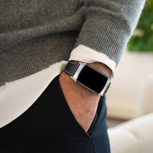 Modern Leather Strap, black, lifestyle photo