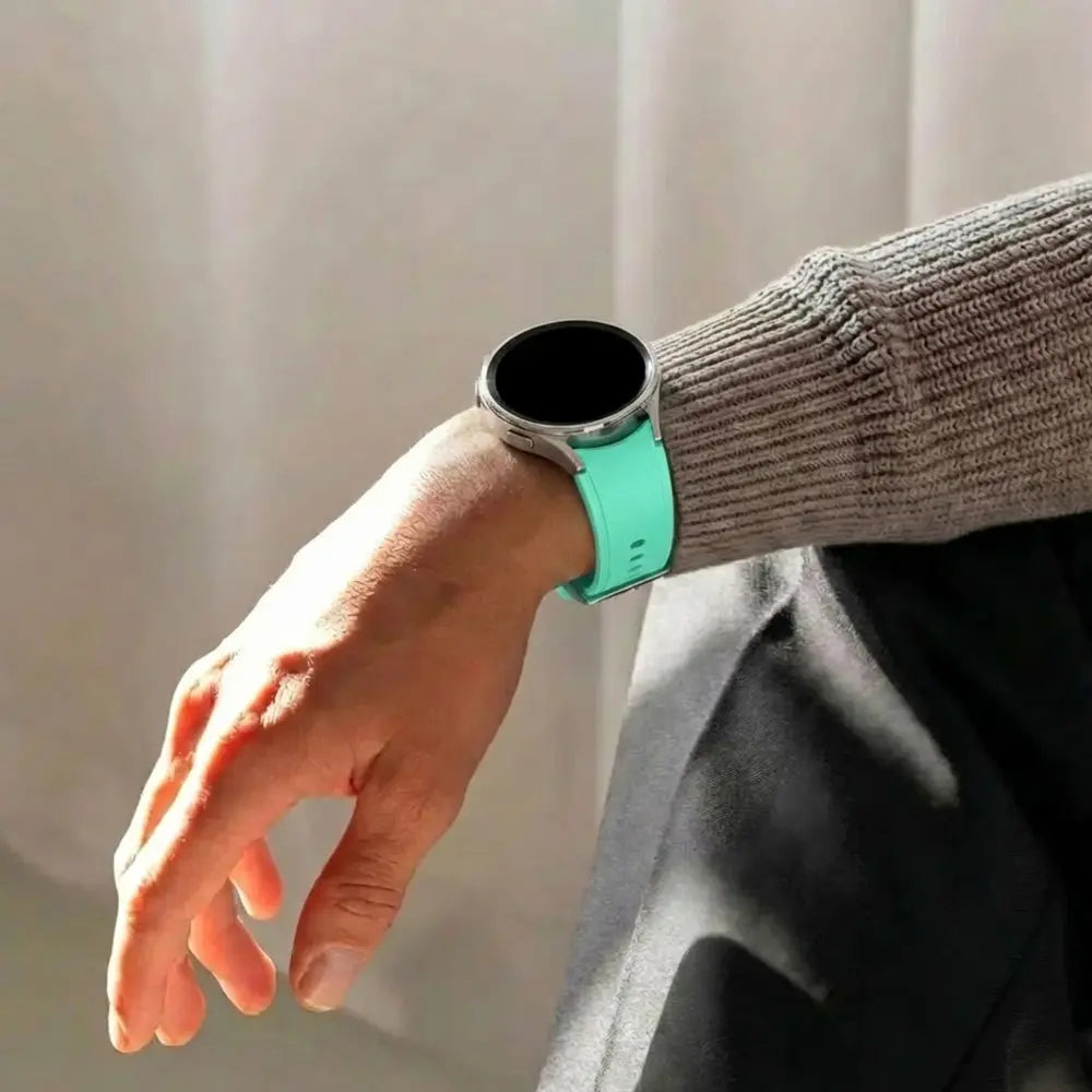 Bracelet silicone connexion parfait Samsung Galaxy Watch 6 Classic 47mm (aqua)