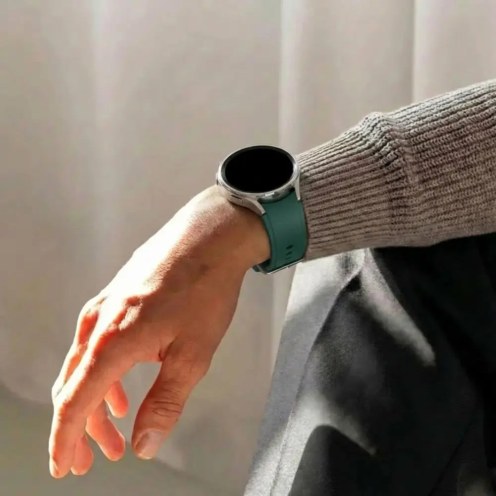 Bracelet silicone Samsung Galaxy Watch 4 40mm (vert foncé)